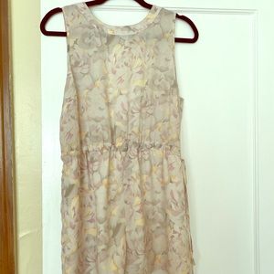 Open back floral romper